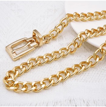 Women's Multi-Layer Metal Chain Belt
