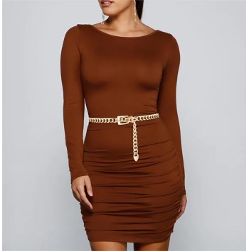 Women's Multi-Layer Metal Chain Belt
