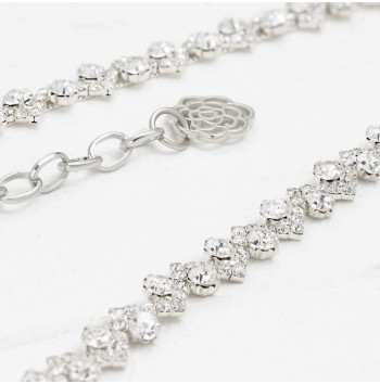 Women's rhinestone dress belt