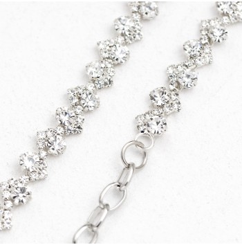 Women's rhinestone dress belt