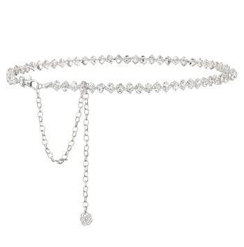 Women's rhinestone dress belt
