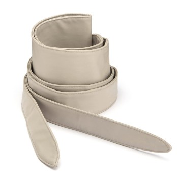 Women's Off-White Soft Leather Waist Belt
