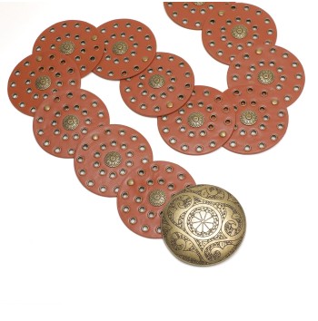 Women's Western Disc Denim Belt