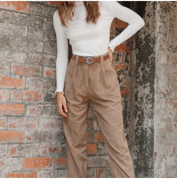 Vintage textured denim style belt