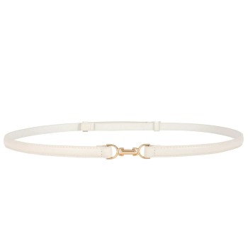 Women's Thin Belt Adjustable Gold Buckle